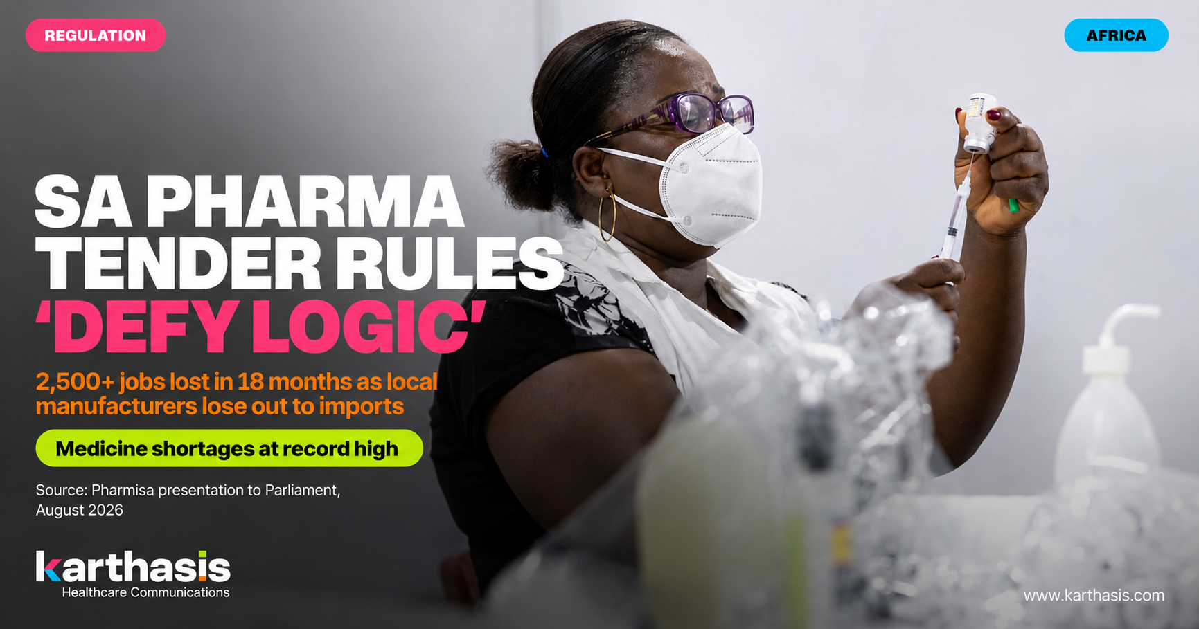 SA PHARMA TENDER RULES DEFY LOGIC